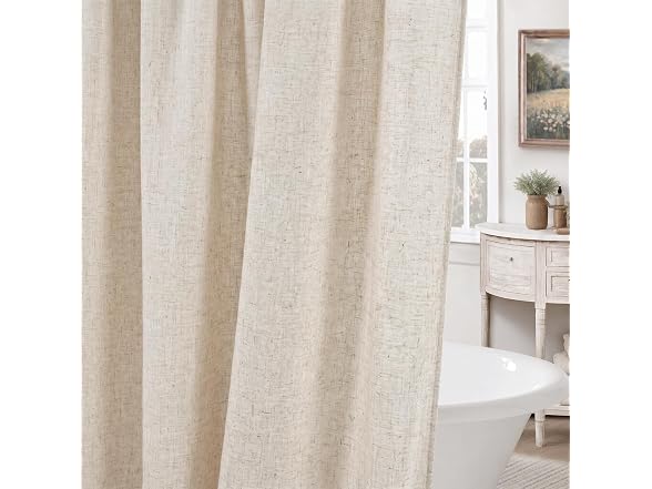 Seasonwood Linen Shower Curtain