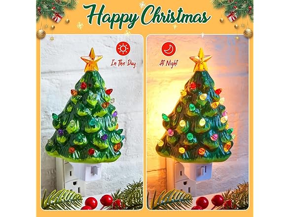 KISIQI 2Pk Christmas Night Lights