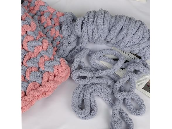 MINUPWELL 8 Packs Jumbo Chunky Chenille Yarn