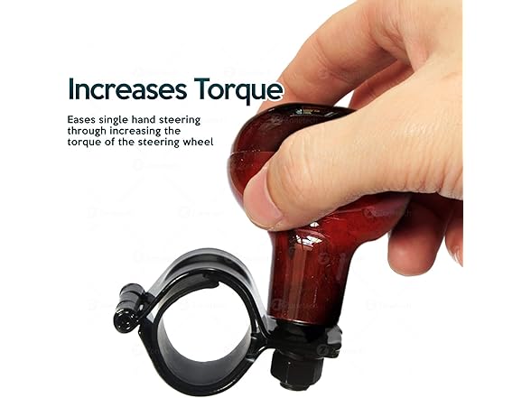 Zone Tech GA0088 Woodgrain Steering Wheel Spinner wood