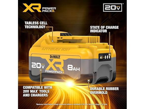 Dewalt DCB2108 DEWALT 20V MAX XR POWERPACK 8.0 Ah Power Tool