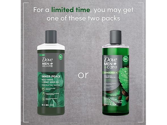 4 Pack Dove Men+Care Body Wash 18oz
