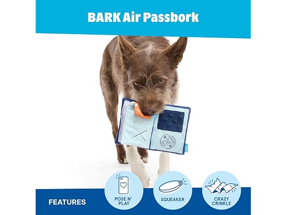 Barkbox BARK Air Passbork Dog Toy | Plush