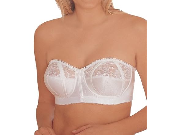 Goddess Women (40B) Strapless Lace Underwire Bra