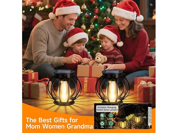 siruitong B0F8NP33SY 2 Pack Solar Lantern - Pumpkin