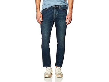 $6.99, Was $27.90, 74% Off! Amazon Essentials Men Slim-Fit Jeans Medium Wash dealfomo