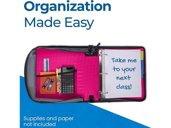 Case-it School Zipper Binder, 2-Inch