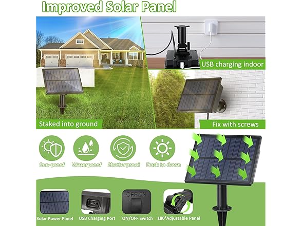 Kondras ST38 Solar String Lights 34FT 2Pk