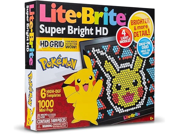 Lite Brite Super Bright HD, Pokemon Edition