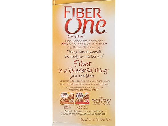 Fiber One Fiber One Chewy Bar, Oats and Chocolate,