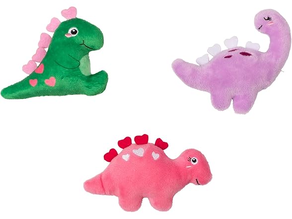 Fringe Studio Plush Squeaky Dog Toy, 3 Pc