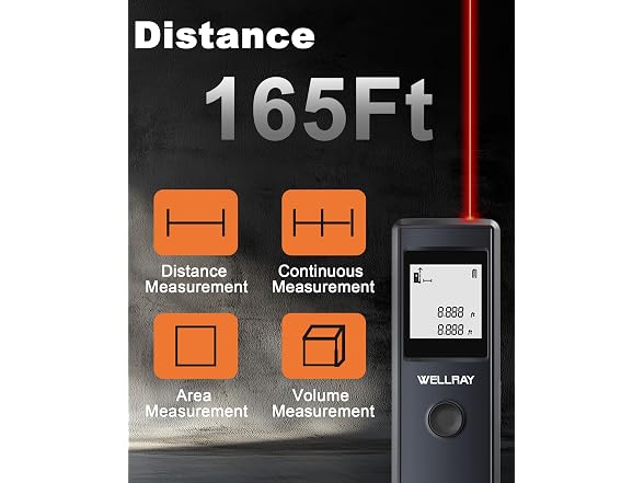 WELLRAY 165FT IP54 Laser Measure Tool