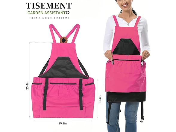 TISEMENT Canvas Gardening Apron