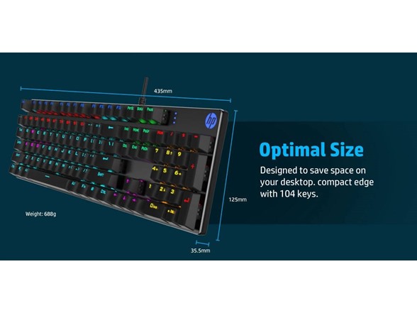 HP GK400 Mechanical Gaming Keyboard