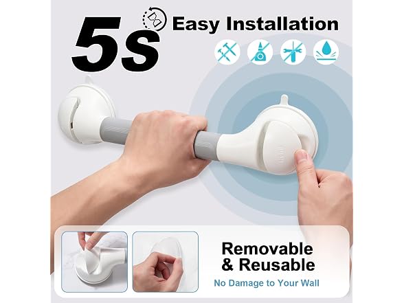 DUORAN Shower Suction Grab Bar 1 Pack