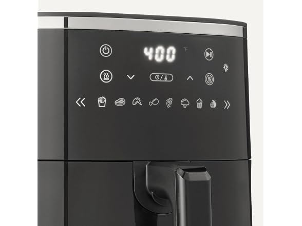 Amazon Basics 6-Quart Digital Air Fryer 1550W, Black