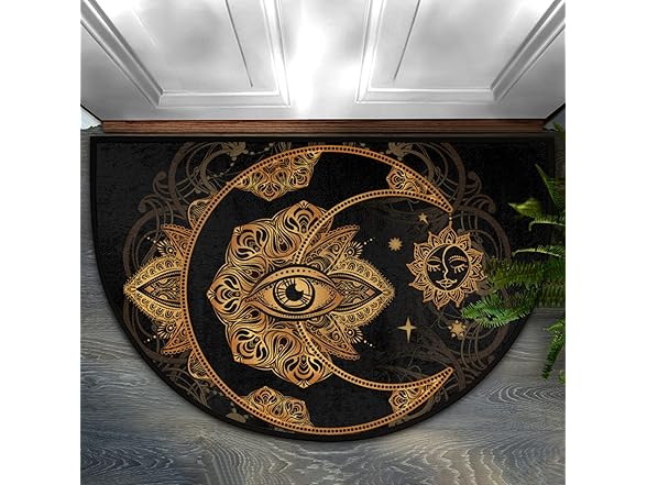 Lunar Half Circle Door Mat
