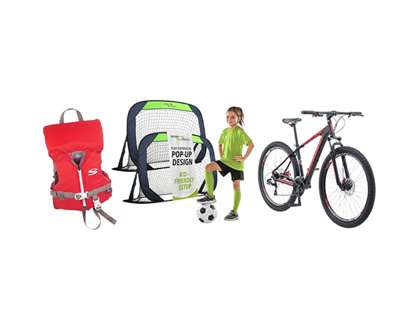 Get Sporty. Bikes, Balls, & More!