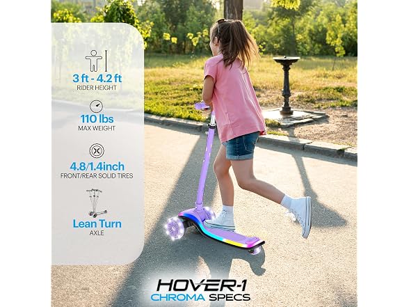 Hover-1 Chroma Folding Kick Scooter Purple