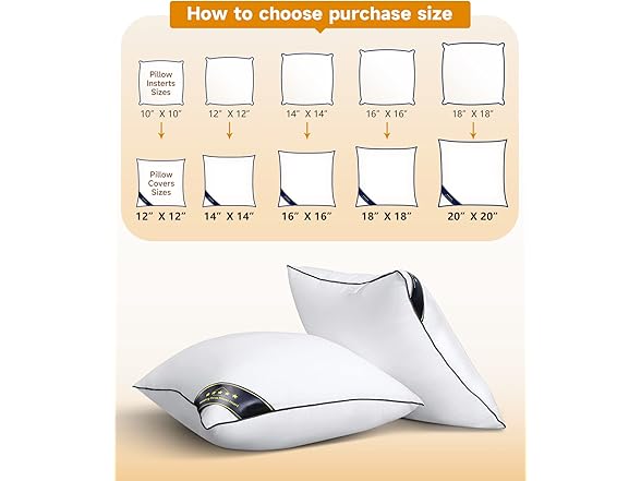 2 Pack 18"x18" Throw Pillow Inserts