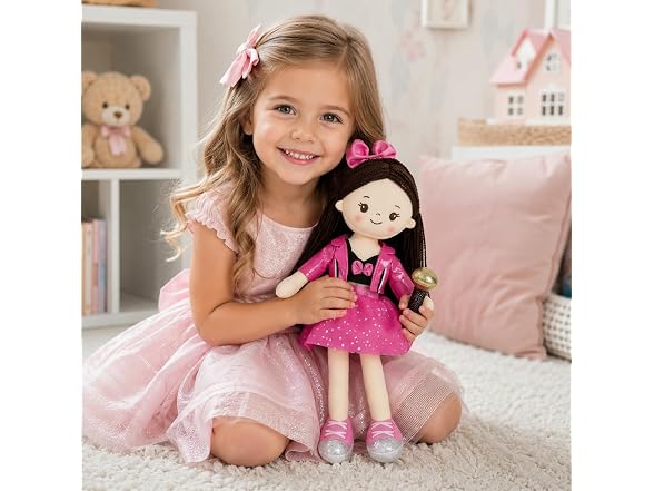 Linzy 15" Superstar Pinky Rag Doll