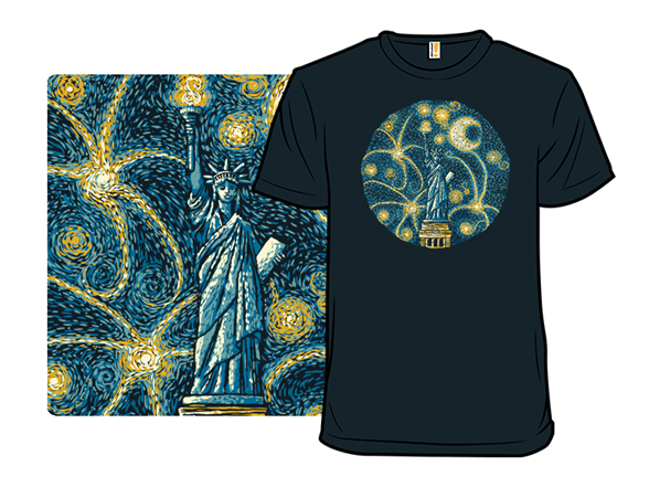 USA Firework Starry Night