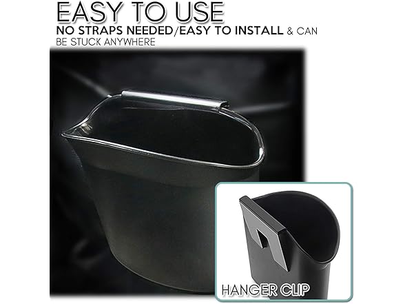 Zone Tech GC0016 Portable Hanging Mini Car Garbage Can B
