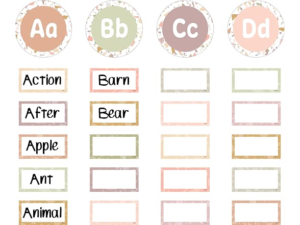 Teacher Created Resources Terrazzo Tones Word