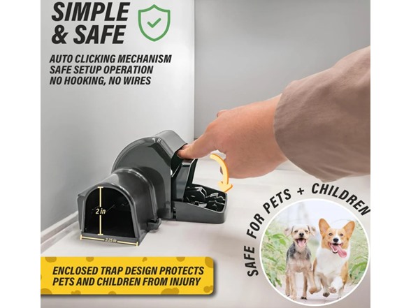 Hakol 2-Pack Heavy-Duty Rat & Chipmunk Traps