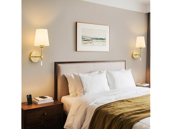 Battery Wireless Wall Sconces, Set of 2