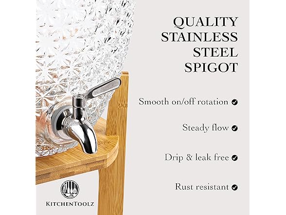 2.5 Gal Drink Dispenser w/ Stand