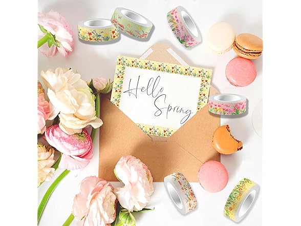 MOZUI Flowers Washi Tapes Set 12pc