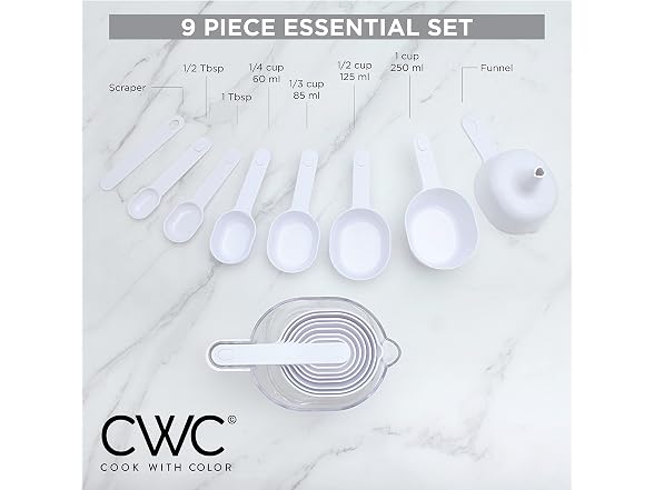 Measuring Cup Set - 9 PC