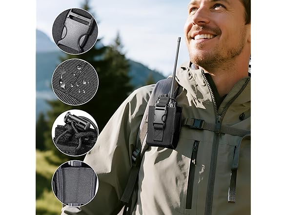 (2 Pack) SAMCOM Universal Two Way Radio Holder