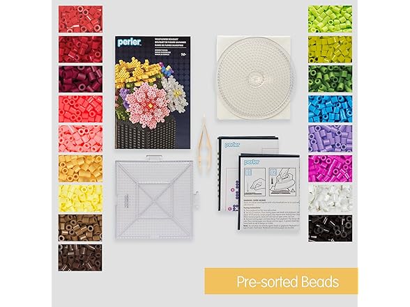 Perler Wildflower Bouquet 3D Fused Bead Kit