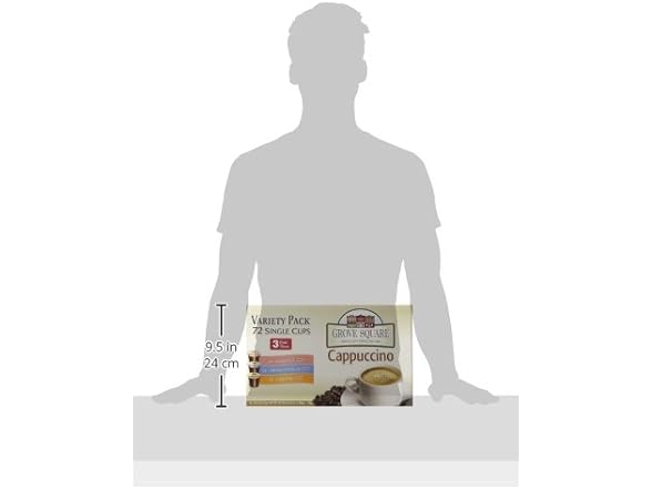 72CT Grove Square Cappuccino Pods, Variety Pack