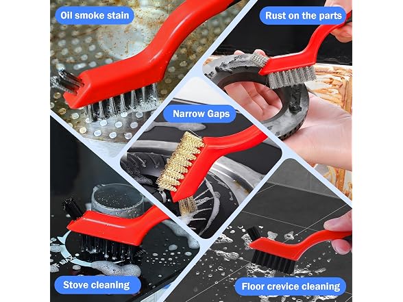 TOSEERY CON-03 Wire Brush Set