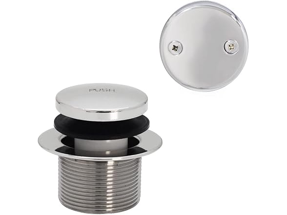 Westbrass 14in Waste Overflow Tip-Toe PC