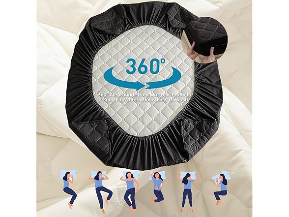 PAJEO Waterproof Twin Mattress Protector