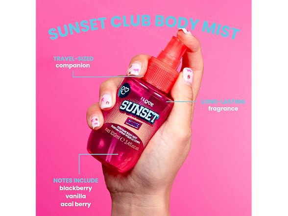 I LOVE Cosmetics In The Bag Body Sprays for Women