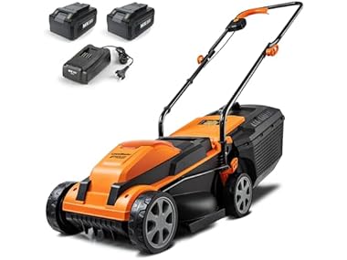 $89.99, Was $179.99, 50% Off! LawnMaster Cordless 13-Inch Lawn Mower dealfomo