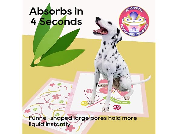 HoneyCare Vortex Funnel Pink Printed Training Pads L