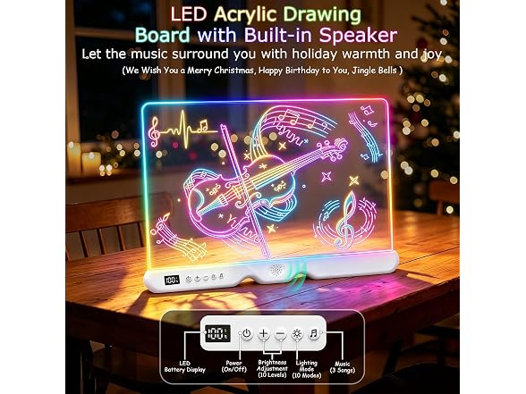 ZONMXET LED Drawing Board for Kids