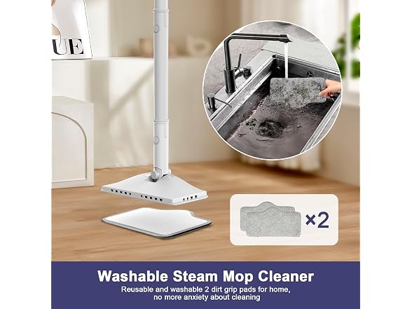 ACHTFACH 1200W Rotated Steam Cleaner