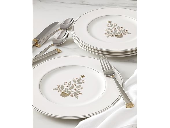 Lenox Federal Platinum Tree Accent Plates