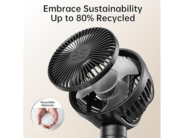 GUSGU Clip on Stroller Fan for Baby