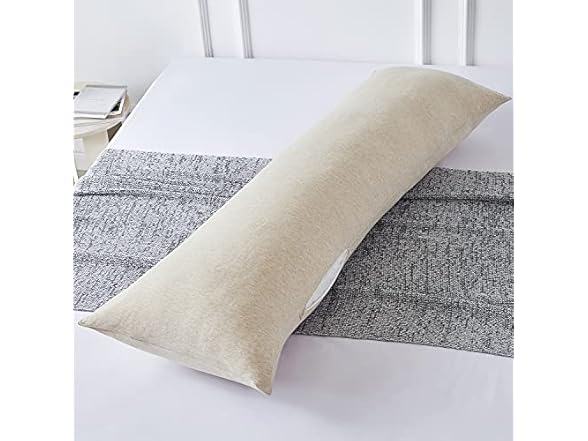 DCSTA Cream Cotton Body Pillowcase