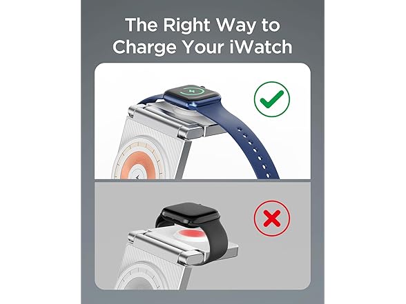 3-in-1 Foldable Magsafe Wireless Charger Stand for Apple