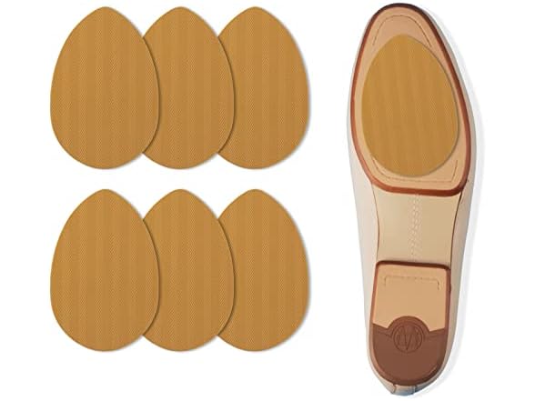 Makryn Herringbone Non-Slip Shoes Pads (Yellow,3 Pairs)