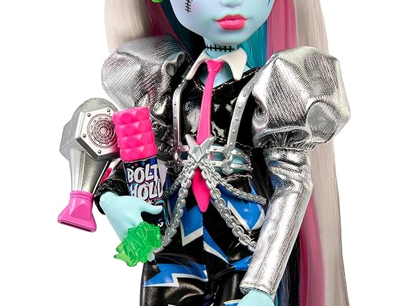 Monster High Doll, Amped Up Frankie Stein Rockstar